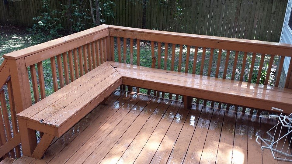 Cleaning Wooden Terrace — Walkway Washing in Tallahassee, FL