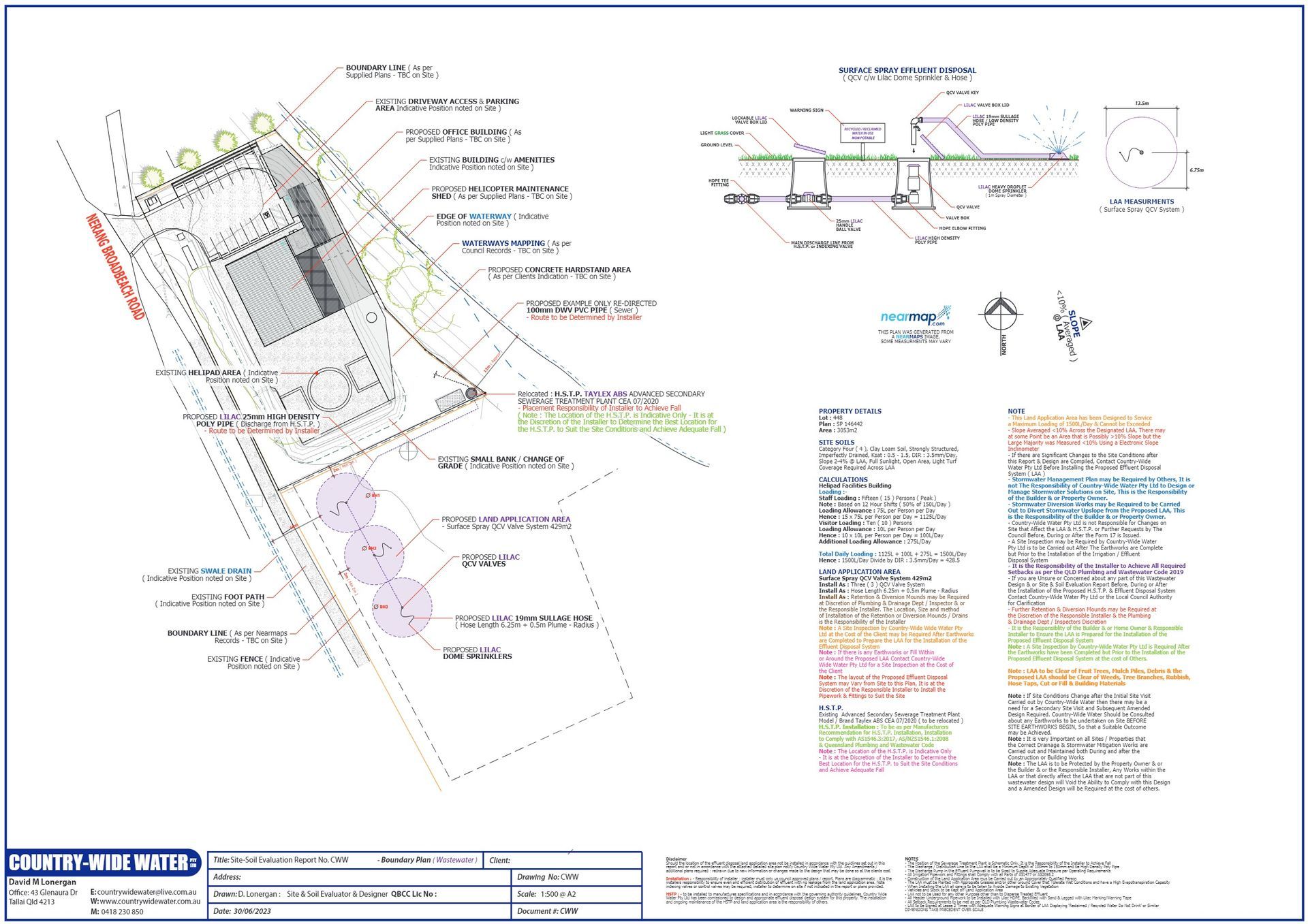 Surface Spray Laa to Service a Mining Camp and Office Building | Qld | Country-Wide Water Pty Ltd