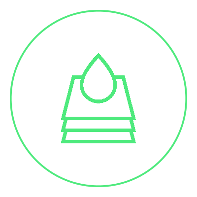 icona fogli con goccia