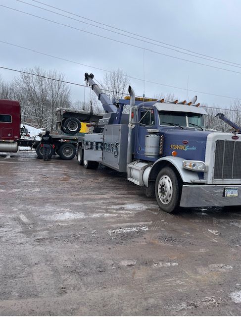 Tow Truck  during winter