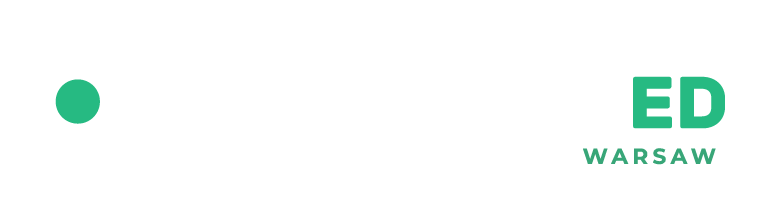 Logo: SRT Connected in dark blue and green, "Warsaw" below in light gray.