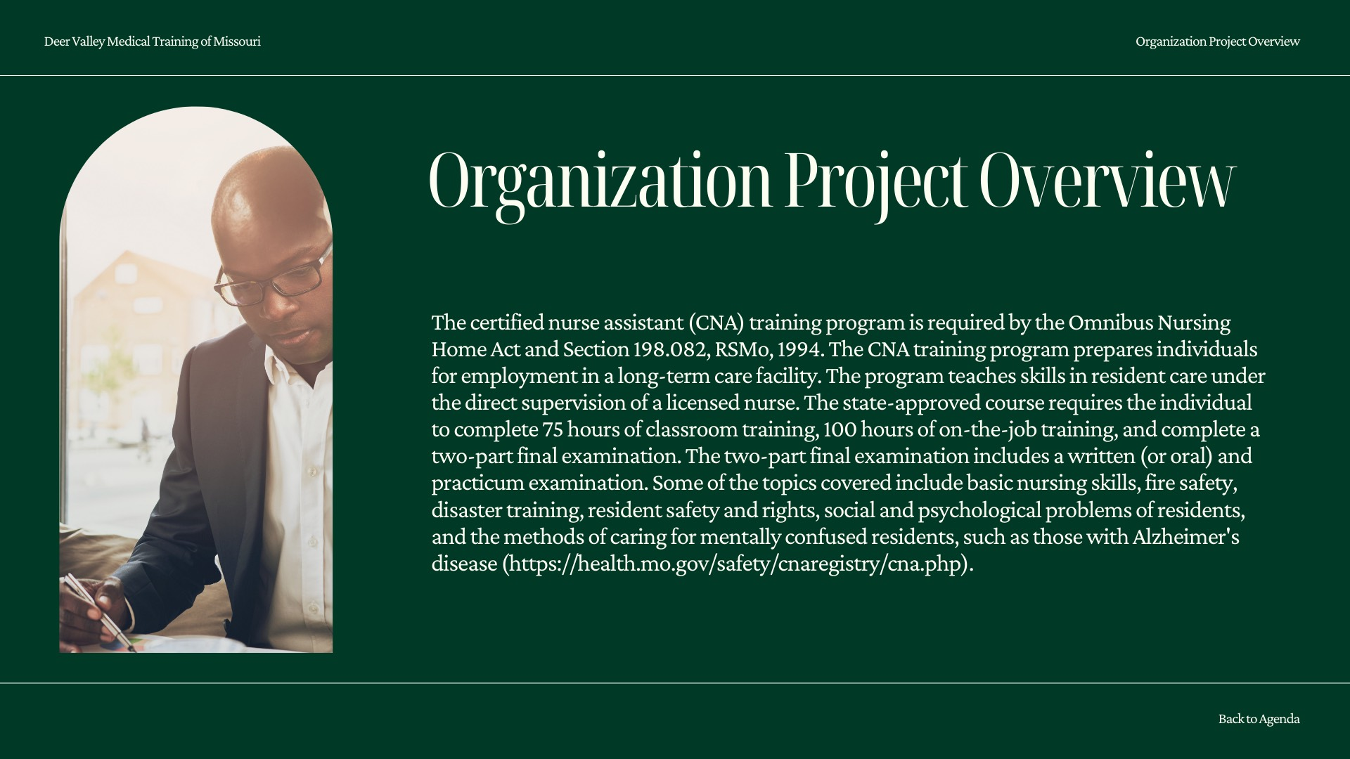 Medical Training Slide 06 in Missouri