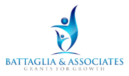 A logo for battaglia & associates grants for growth