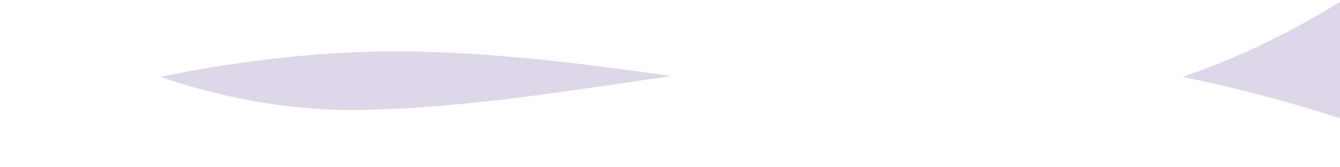 Two light purple, rounded geometric shapes set against a white background.