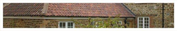 Tiled roof on domestic property
