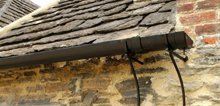 Guttering on listed building