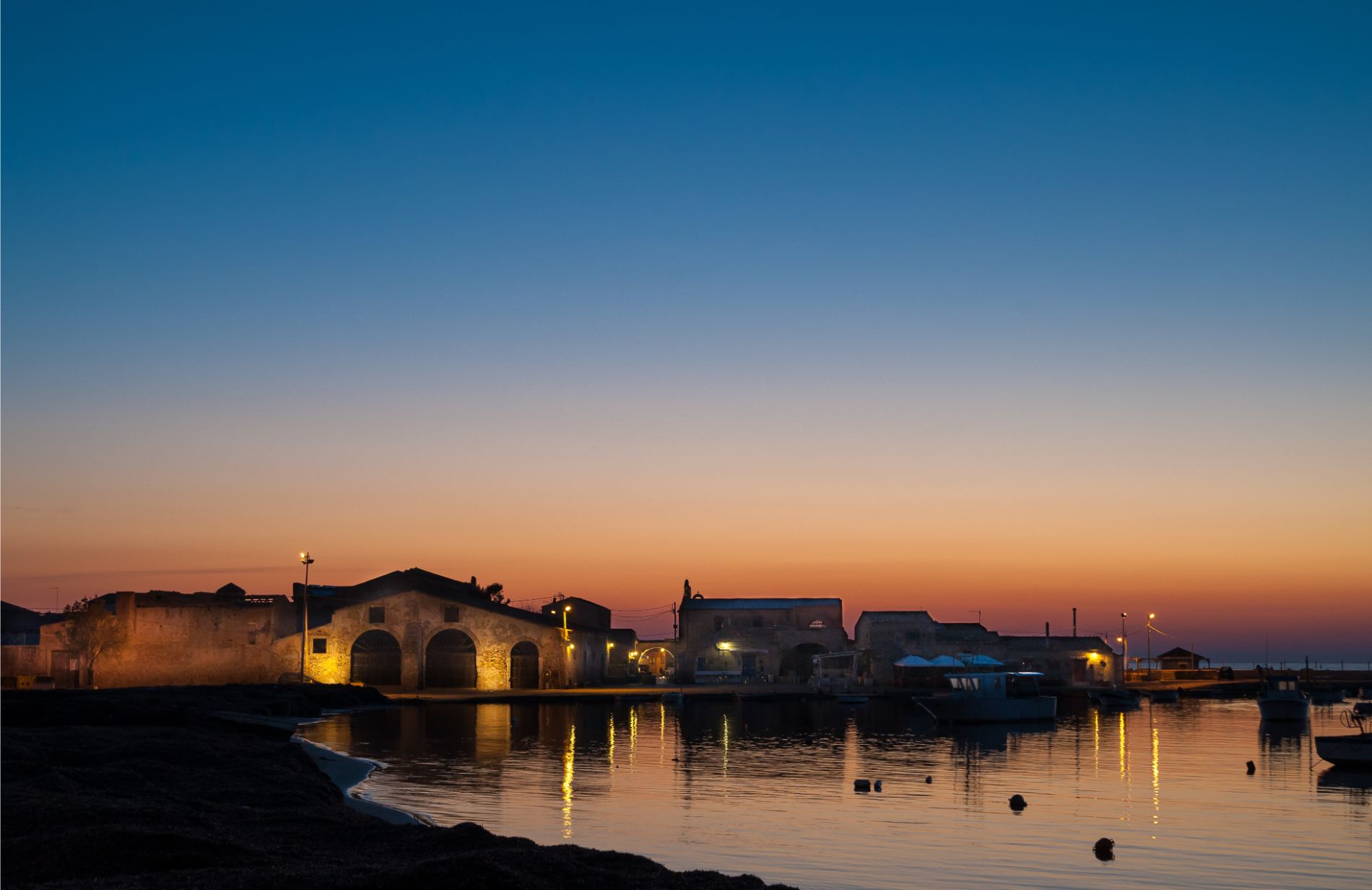 sea view in the evening