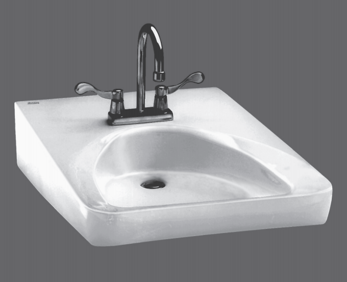 A white bathroom sink with a black faucet