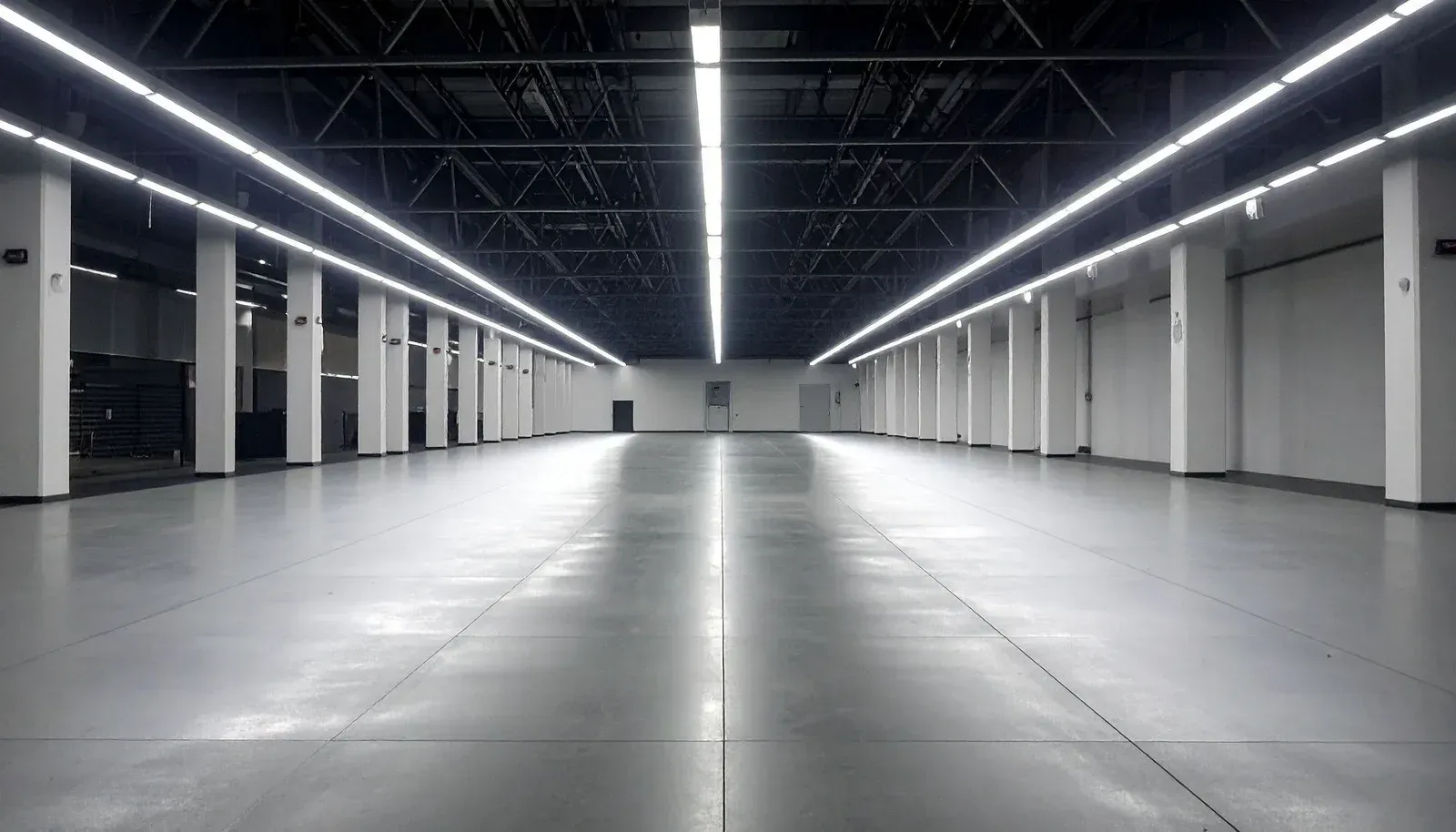 Woman cleaning floor, green bucket of cleaning supplies in foreground.