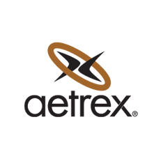 A logo for a company called aetrex on a white background
