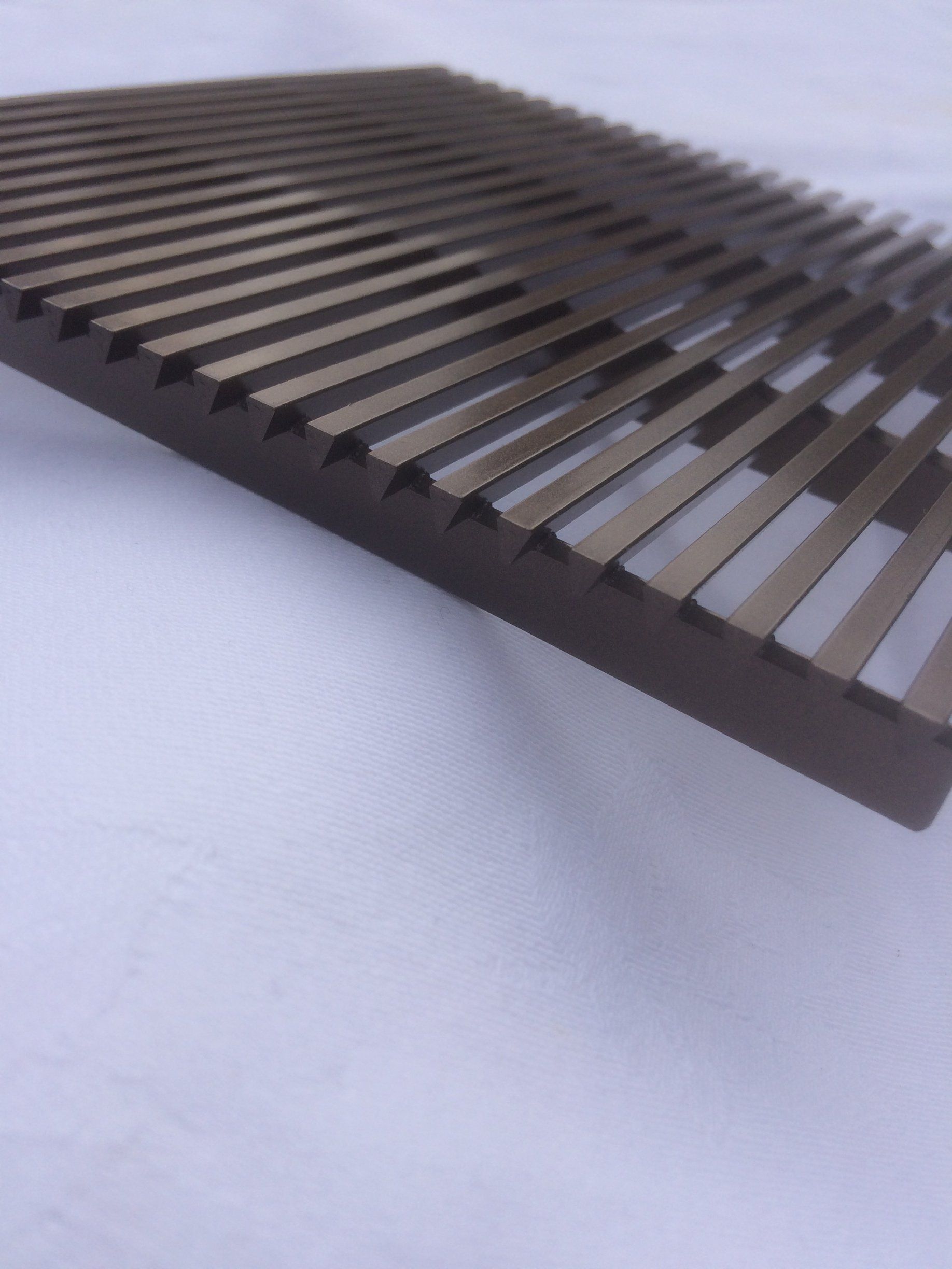 Bronze coated Vee Wire grille