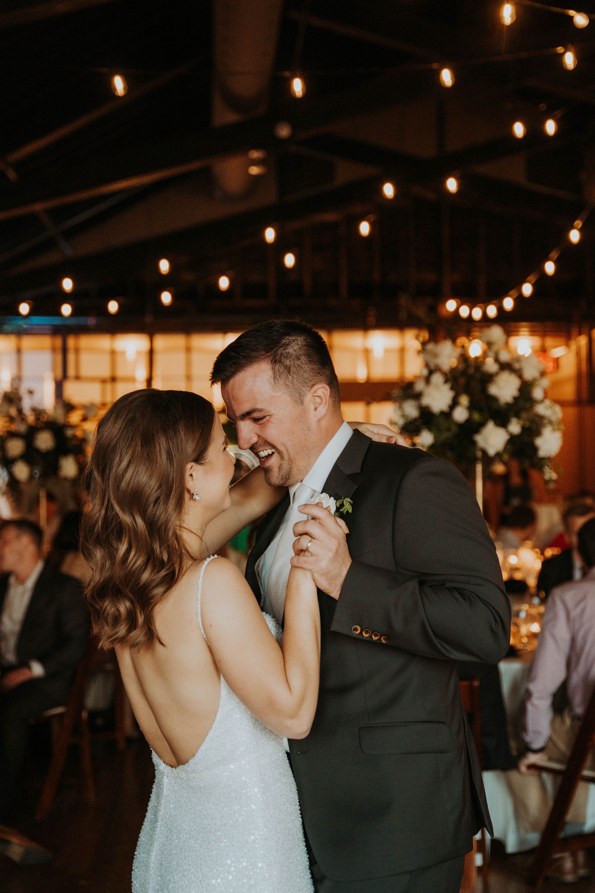 Bride and groom first dance