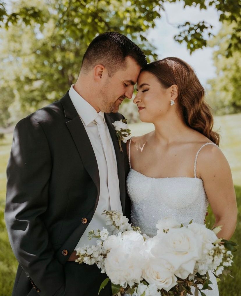 Bride and groom portrait