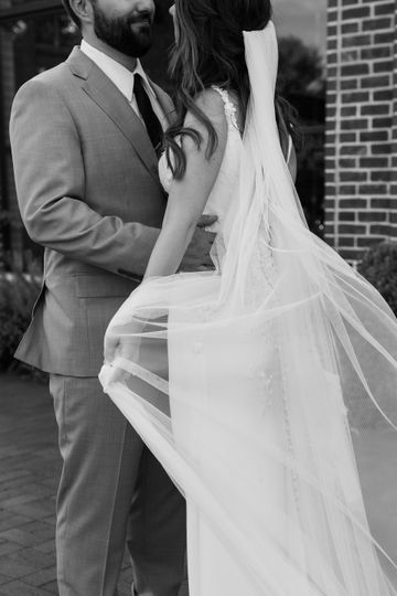 Moody table scape in an industrial venue