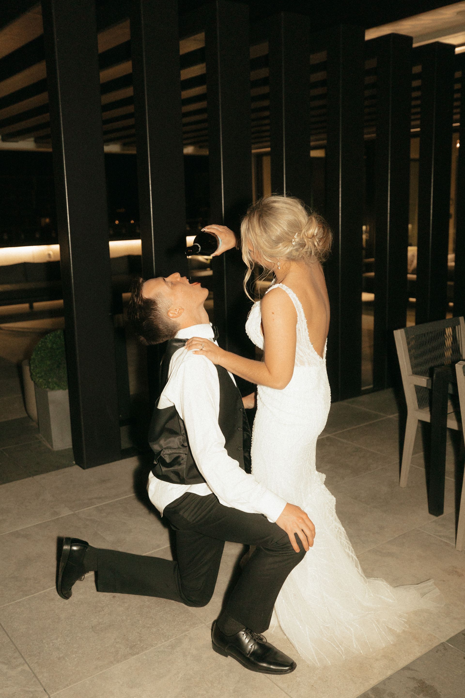 Champagne celebration