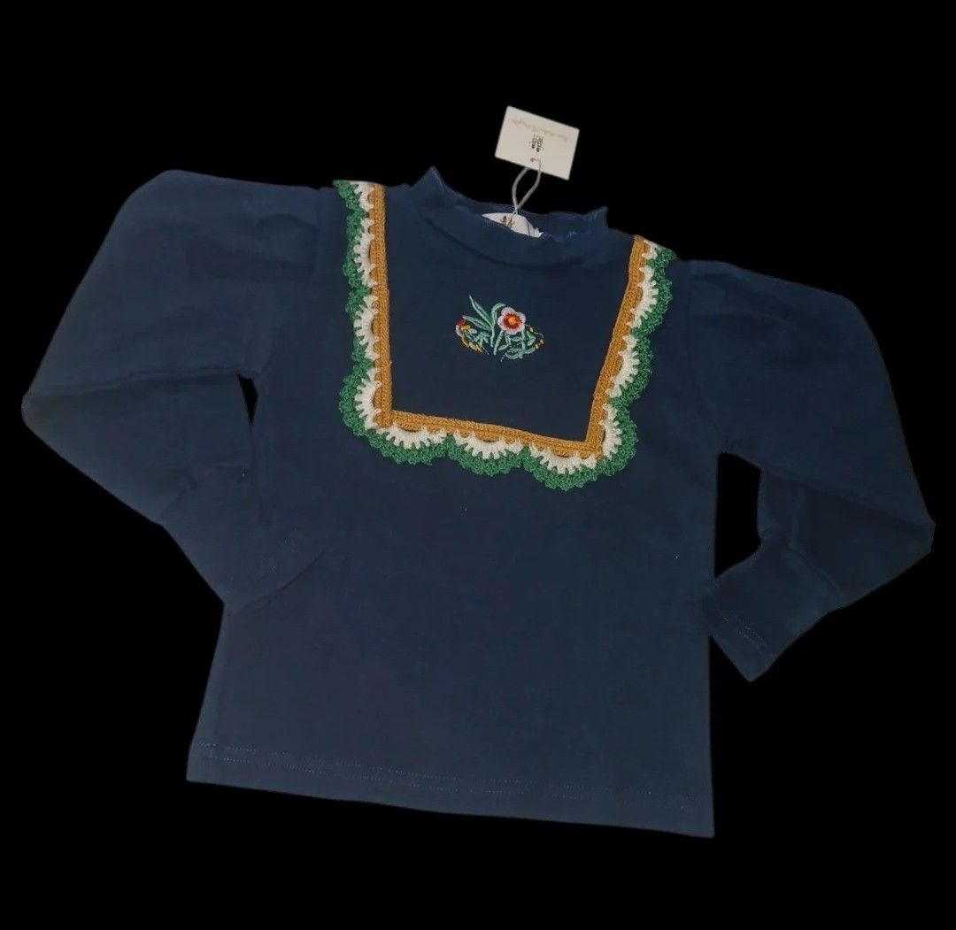 Embroidered long sleeve shirt