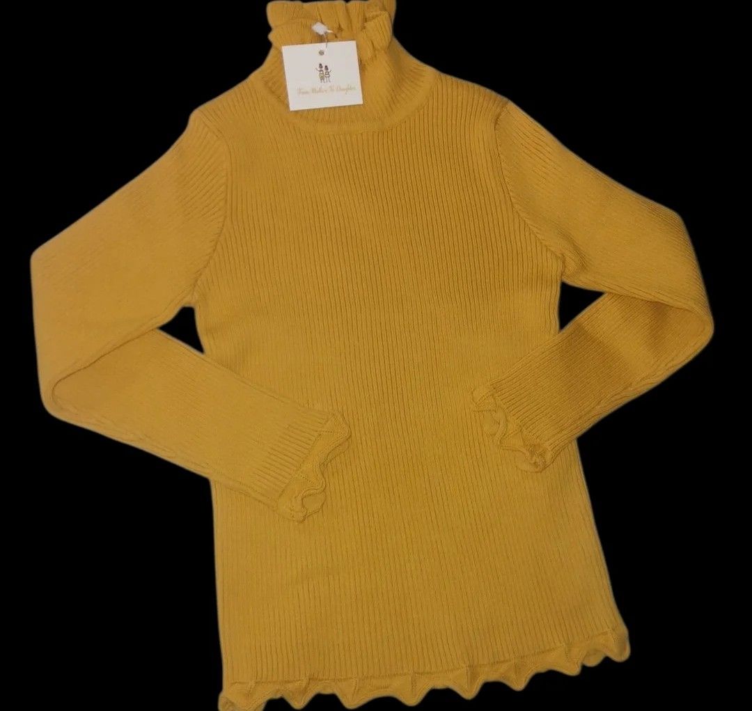 Ruffle turtle neck shirt