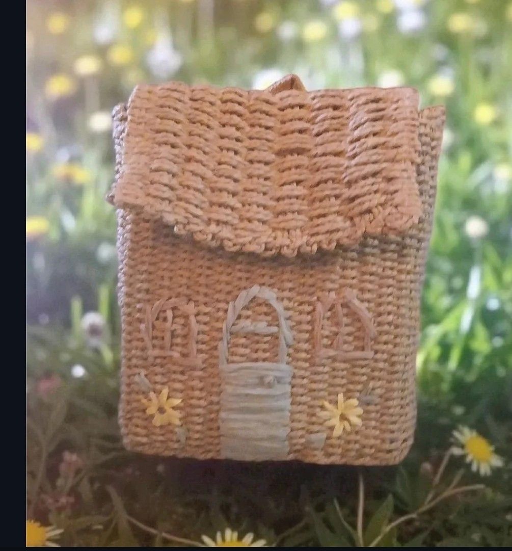 Straw house backpack