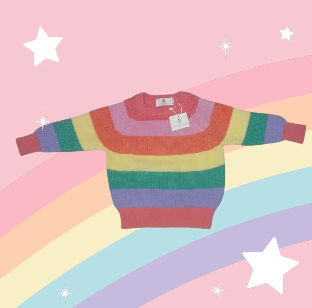 Rainbow pastel sweater