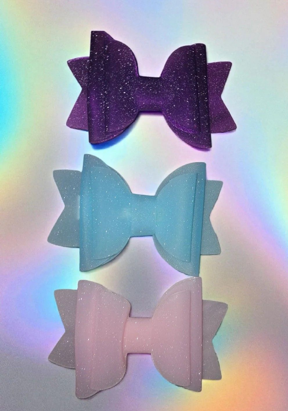 Glitter bow Hair clip