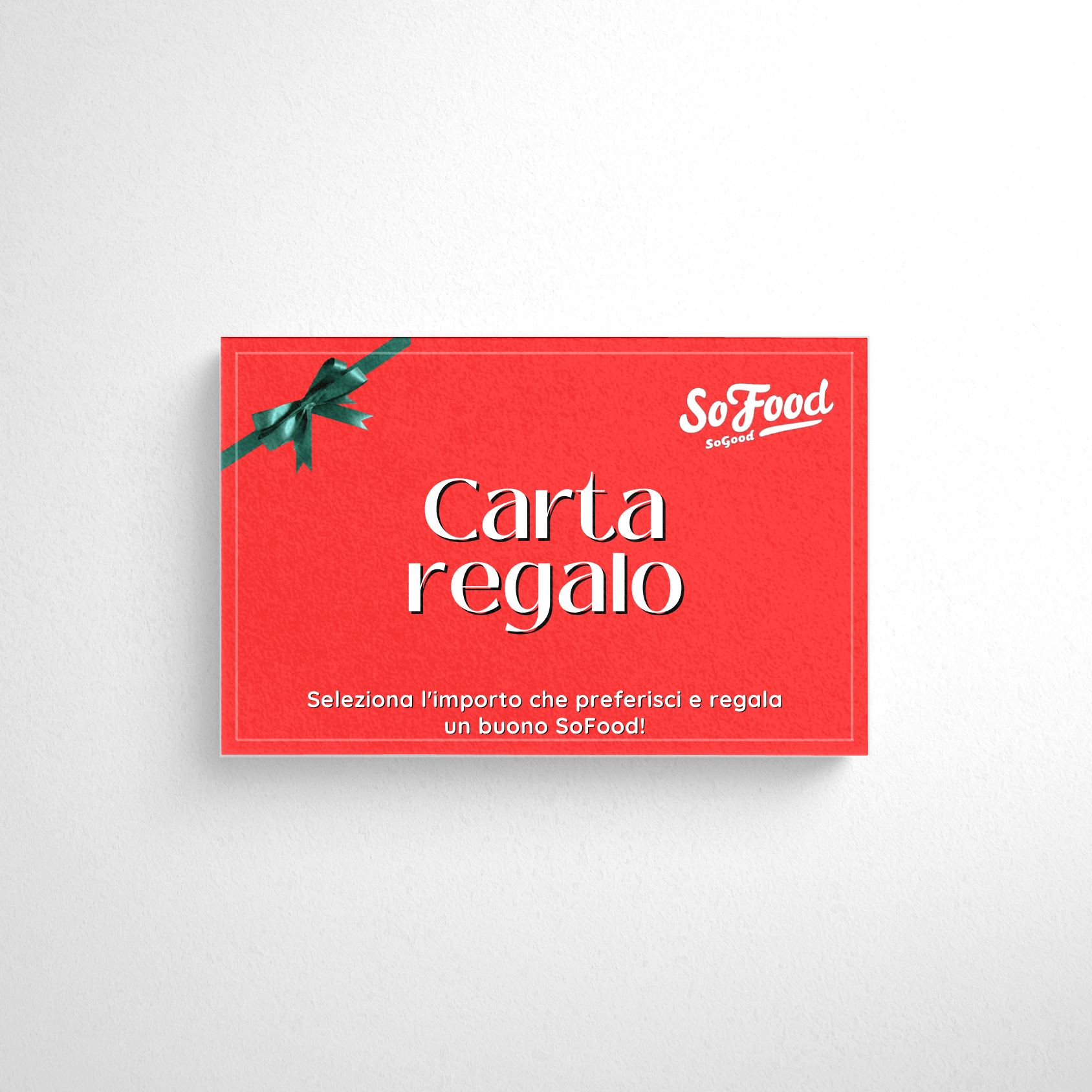 carta regalo Natale Sofood