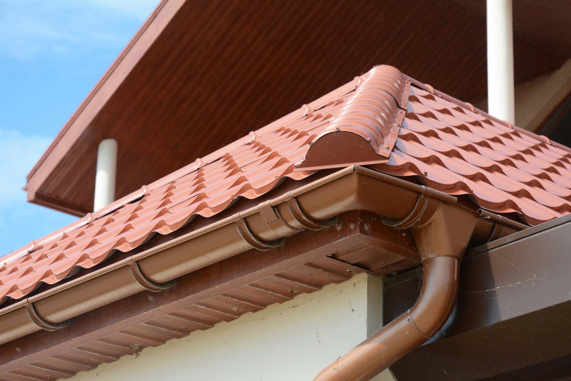 Rain Gutter On A Roof — Campbell’s Complete Plumbing in Tamworth, NSW