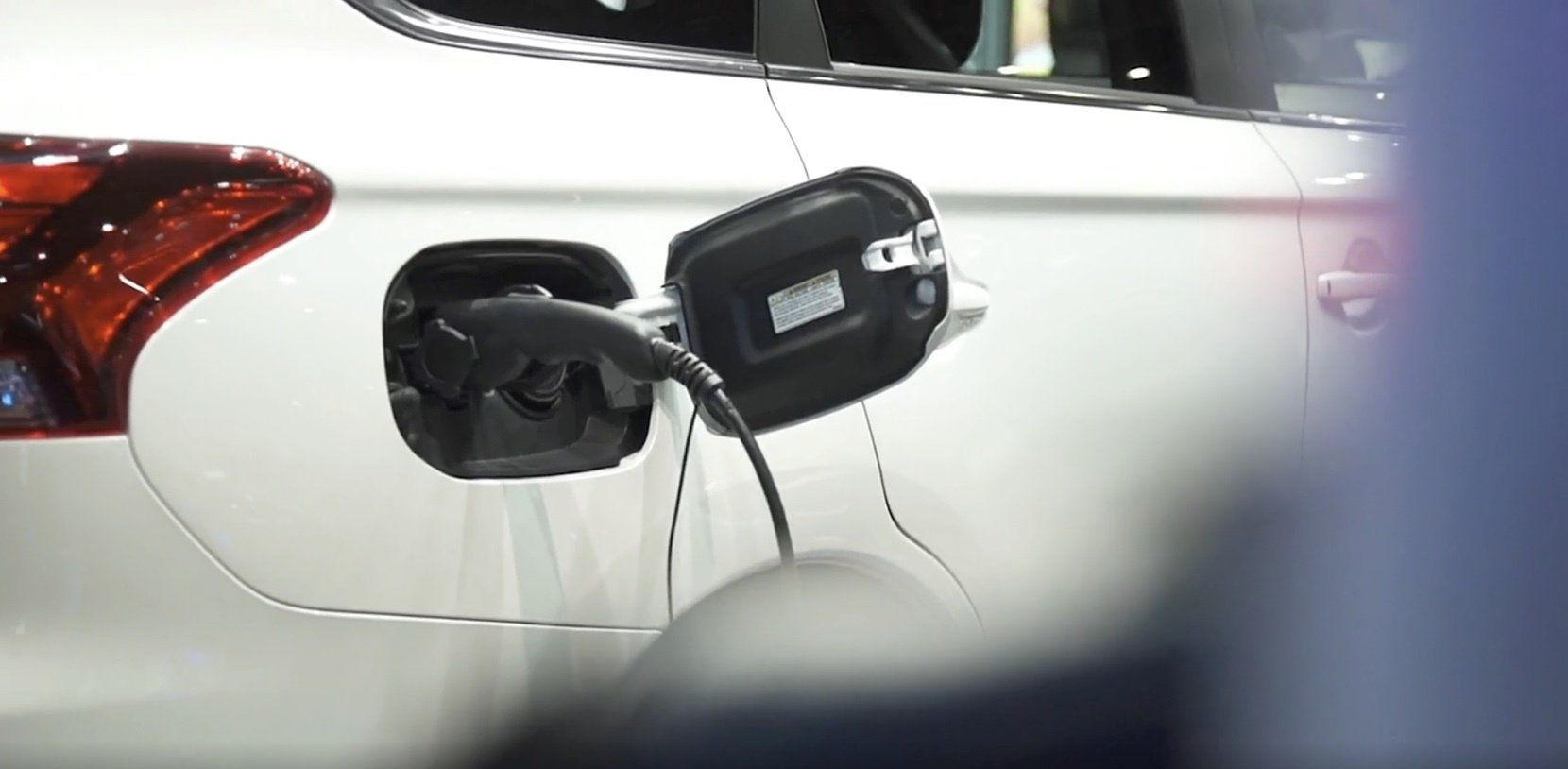 electric vehicle being charged