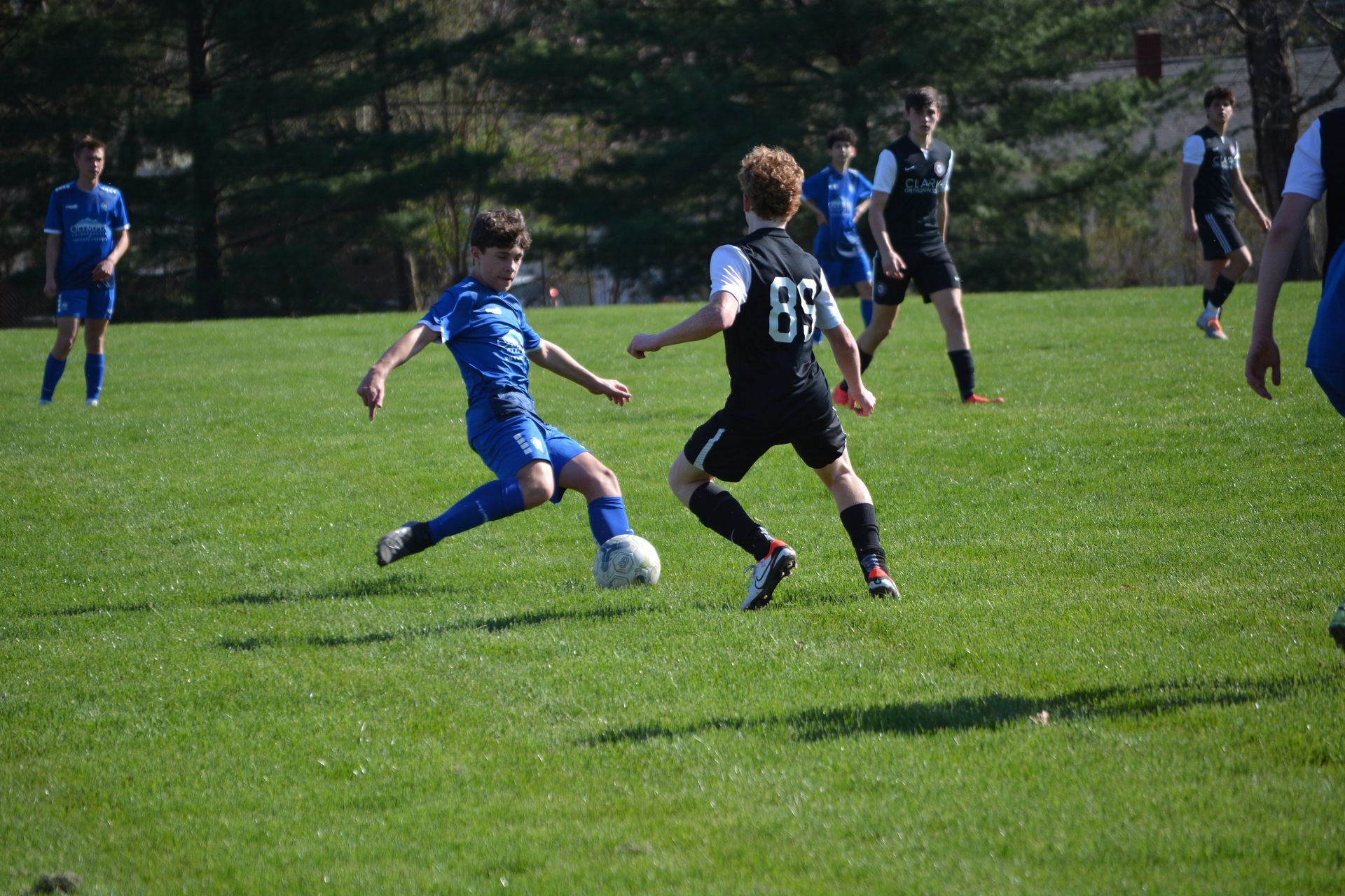 Competitive soccer academy practice in Elgin, IL