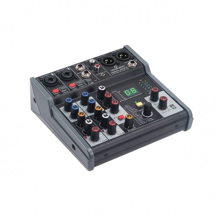 6-Channel Professional Audio Mixer with 24-bit Digital Multi-Effect