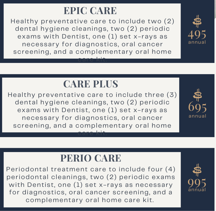 Epic Choice: In-house dental membership plan