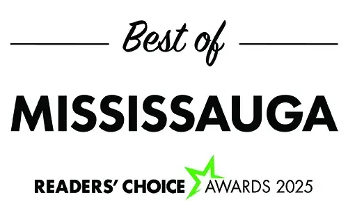 Best of Mississauga Readers’ Choice Awards 2025 logo with green star