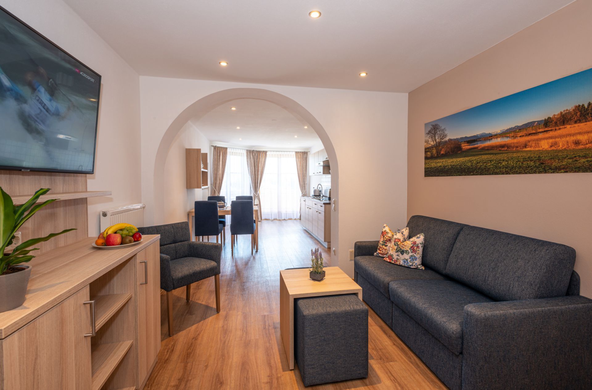 2 Zimmer Superior Apartment mit Südbalkon oder Südterrasse. Auf Wunsch mit Frühstück oder Bäcker Semmeldienst