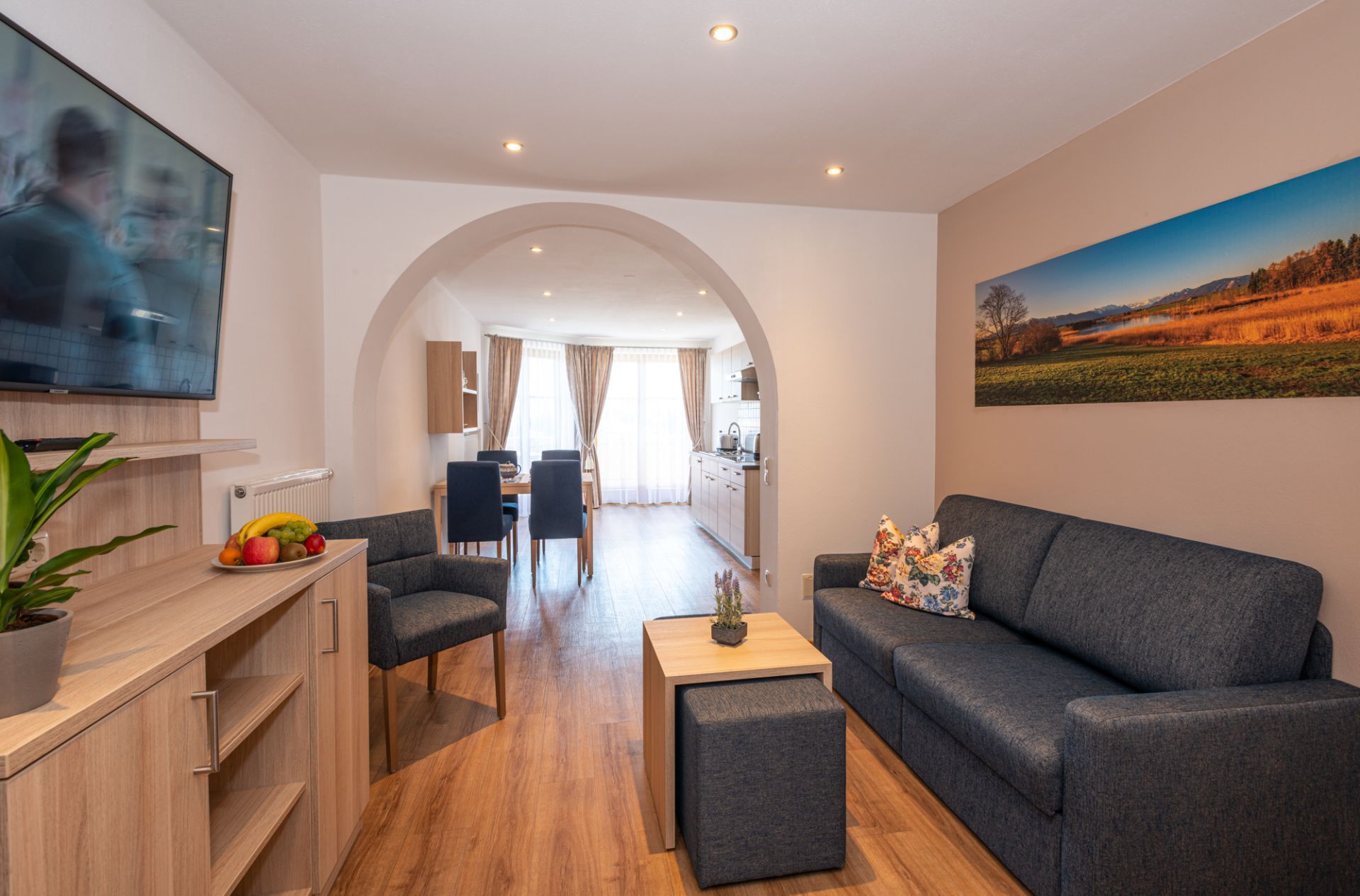 modern, Unterkunftssuche, Zimmer, Apartment, Balkon, Terrasse, Gebirgsblick, Murnau