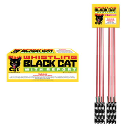 A box of black cat whistling black cat with report fireworks