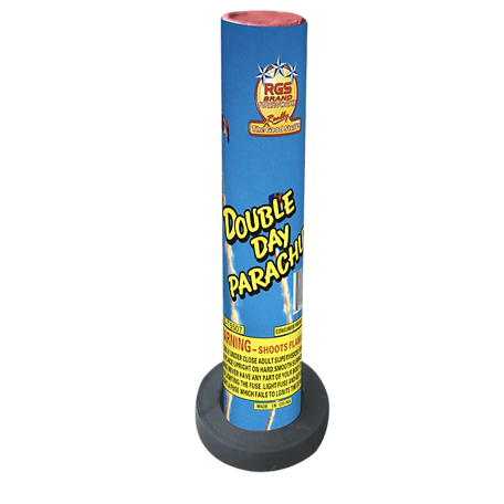 A blue firework display called double day parachute