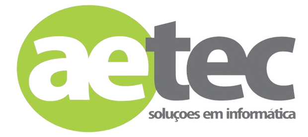 A logo for a company aetec solucoes em informatica