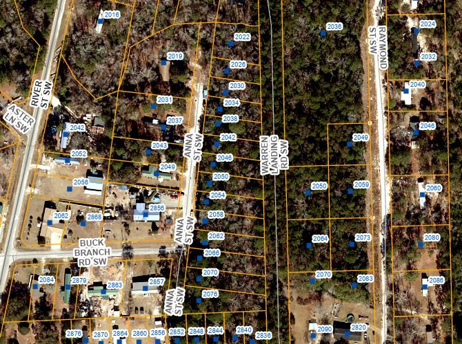 Parcel Map Fishermans Village Supply NC