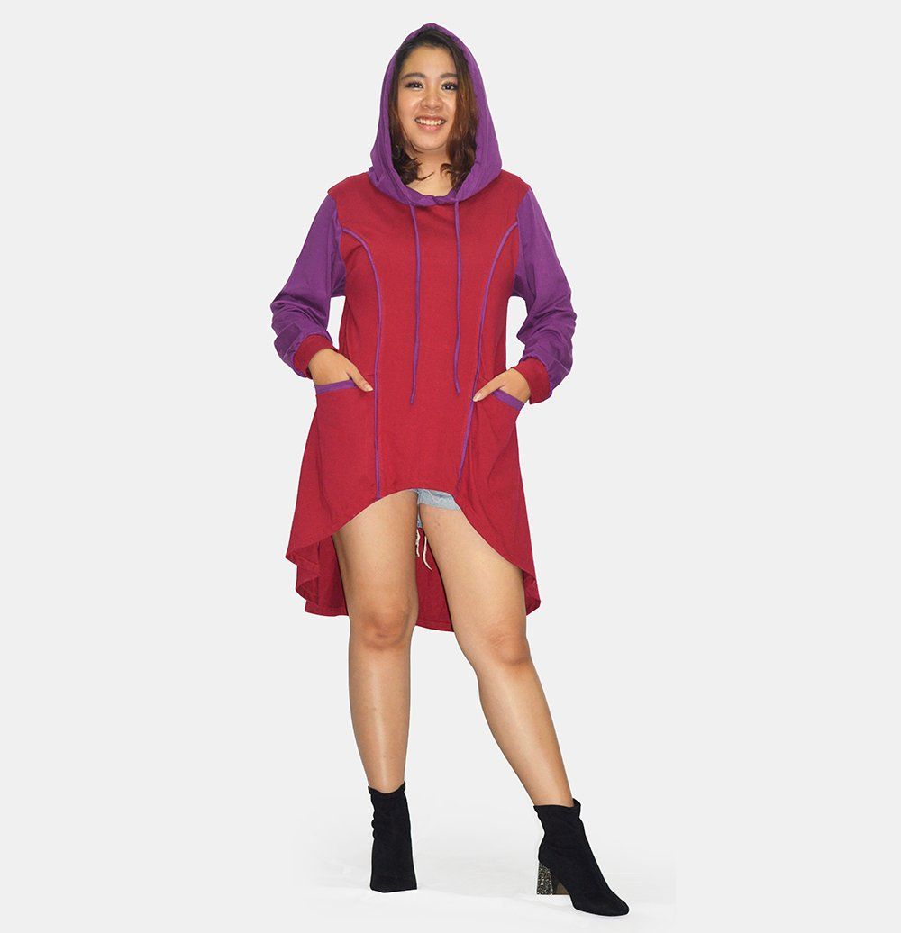 TRISTAN Hooded Jersey Top with Pockets by Bali Goddess