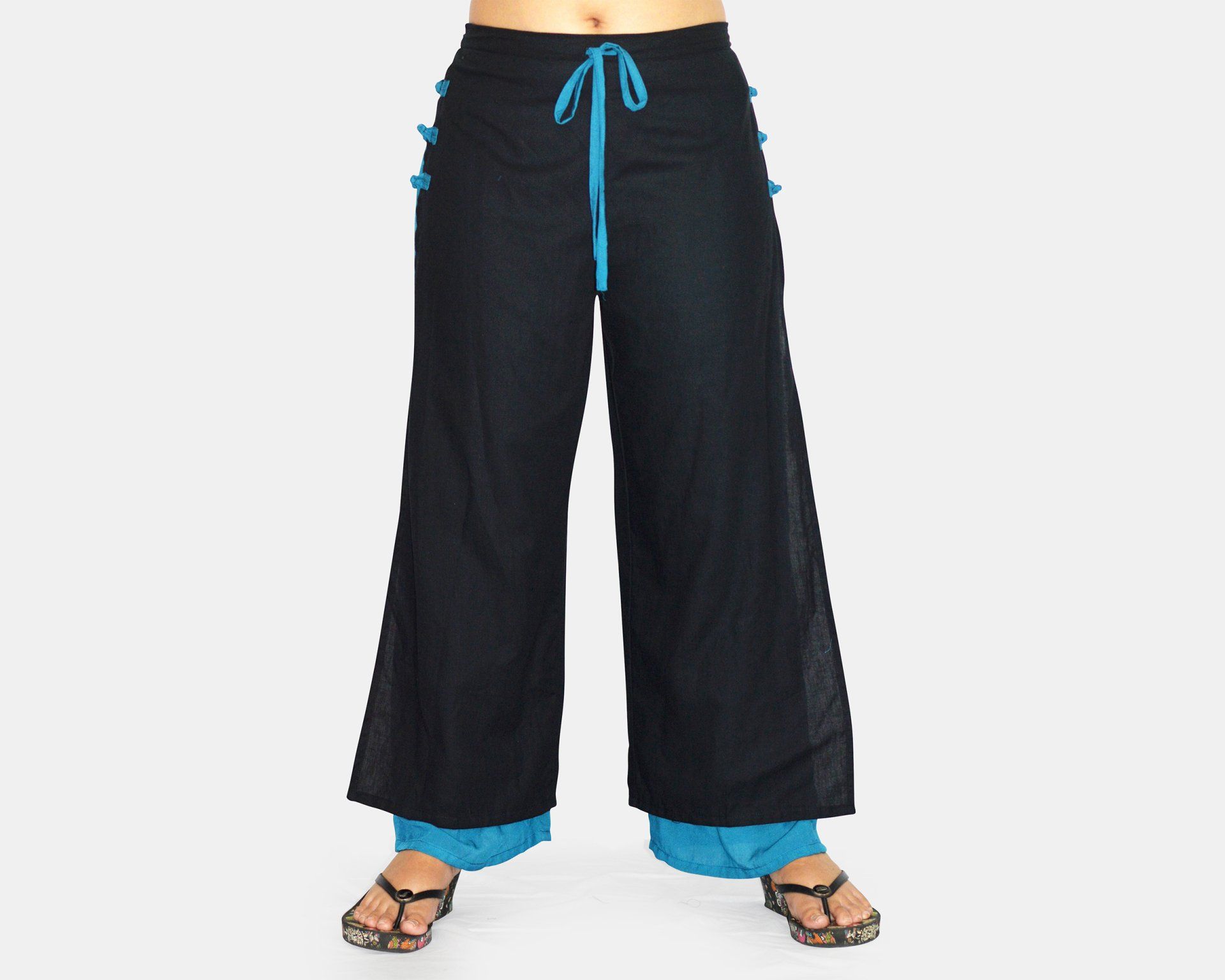 ROMENO Funky Boho Two Layer Trousers Pants