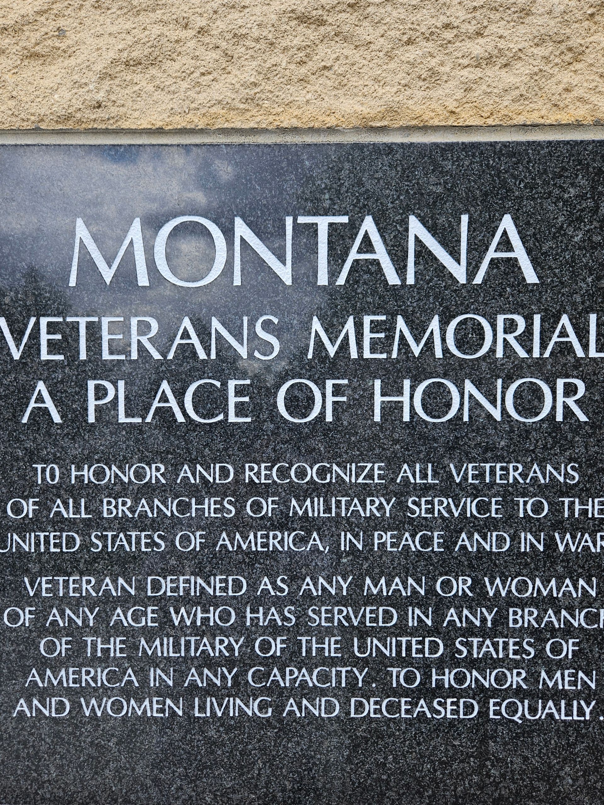 A montana veterans memorial is a place of honor.