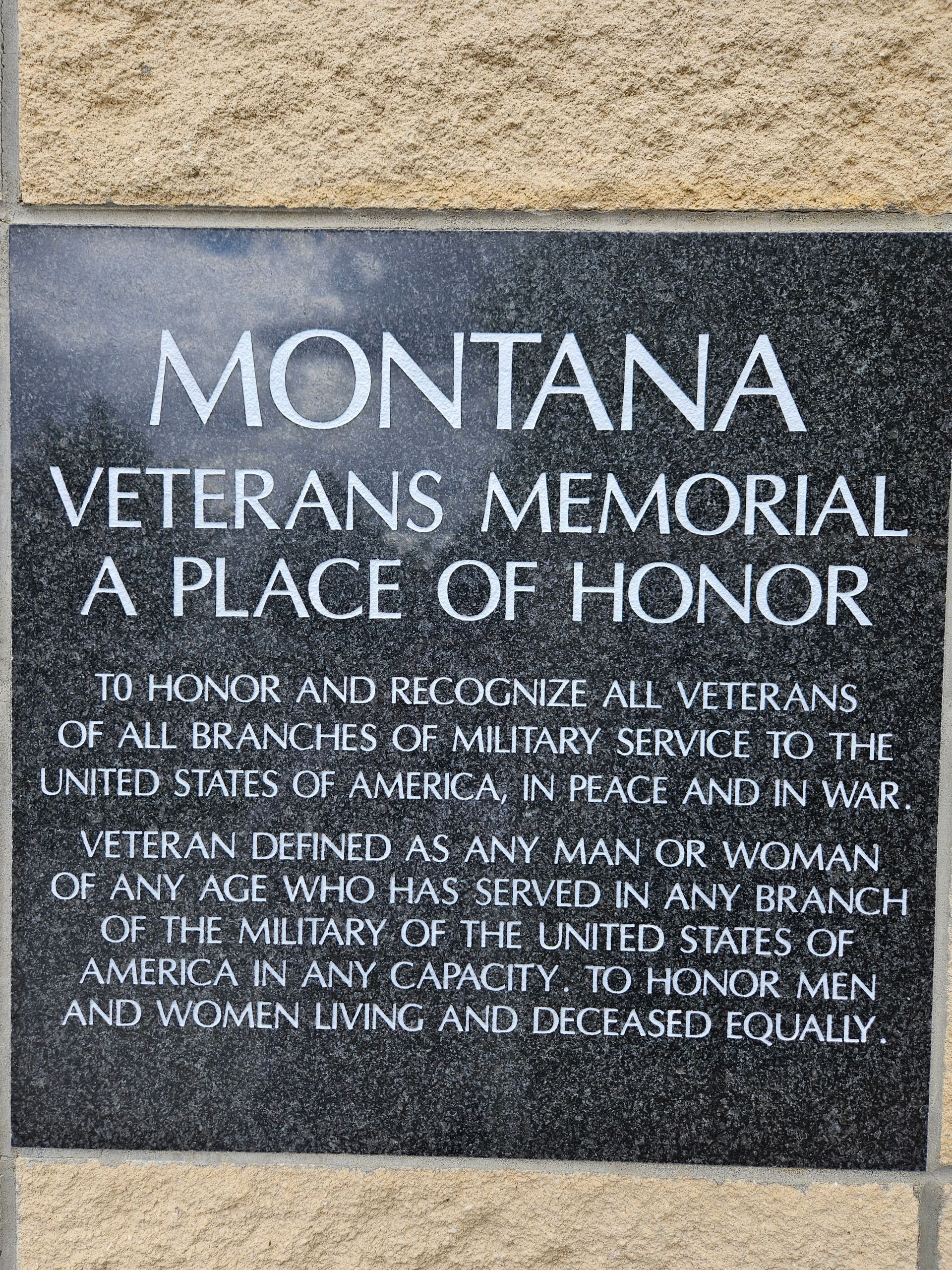 A montana veterans memorial is a place of honor.