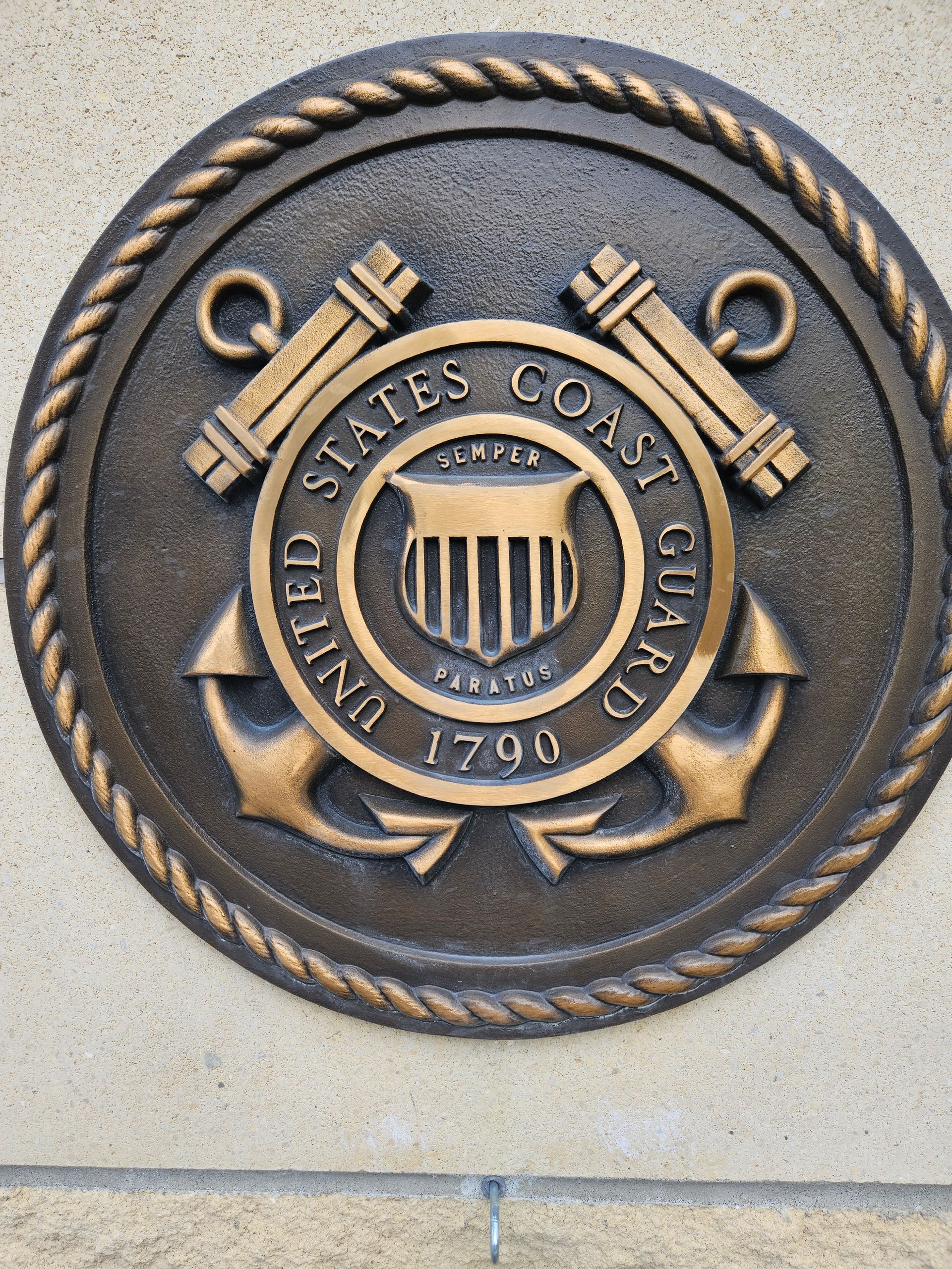 A plaque for the united states coast guard