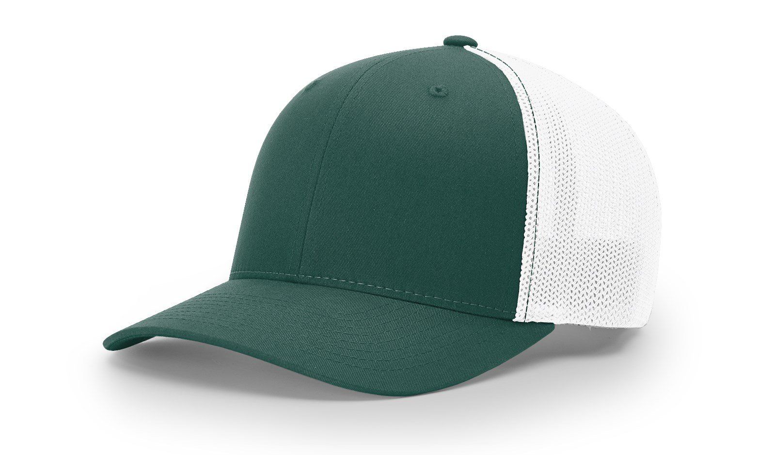 Green and white trucker hat.