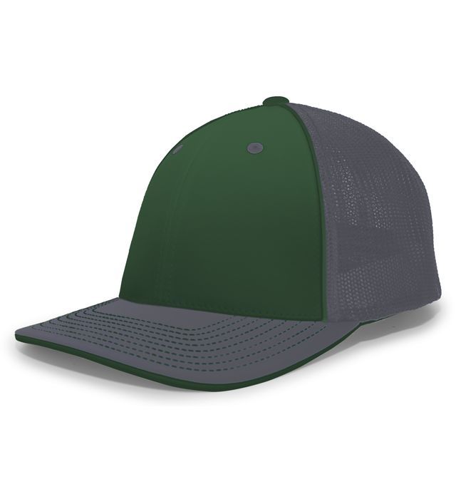 Green and gray baseball cap.