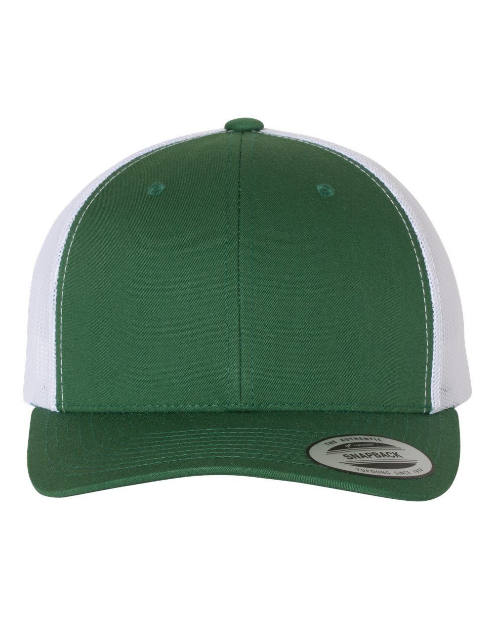 Green and white trucker hat.