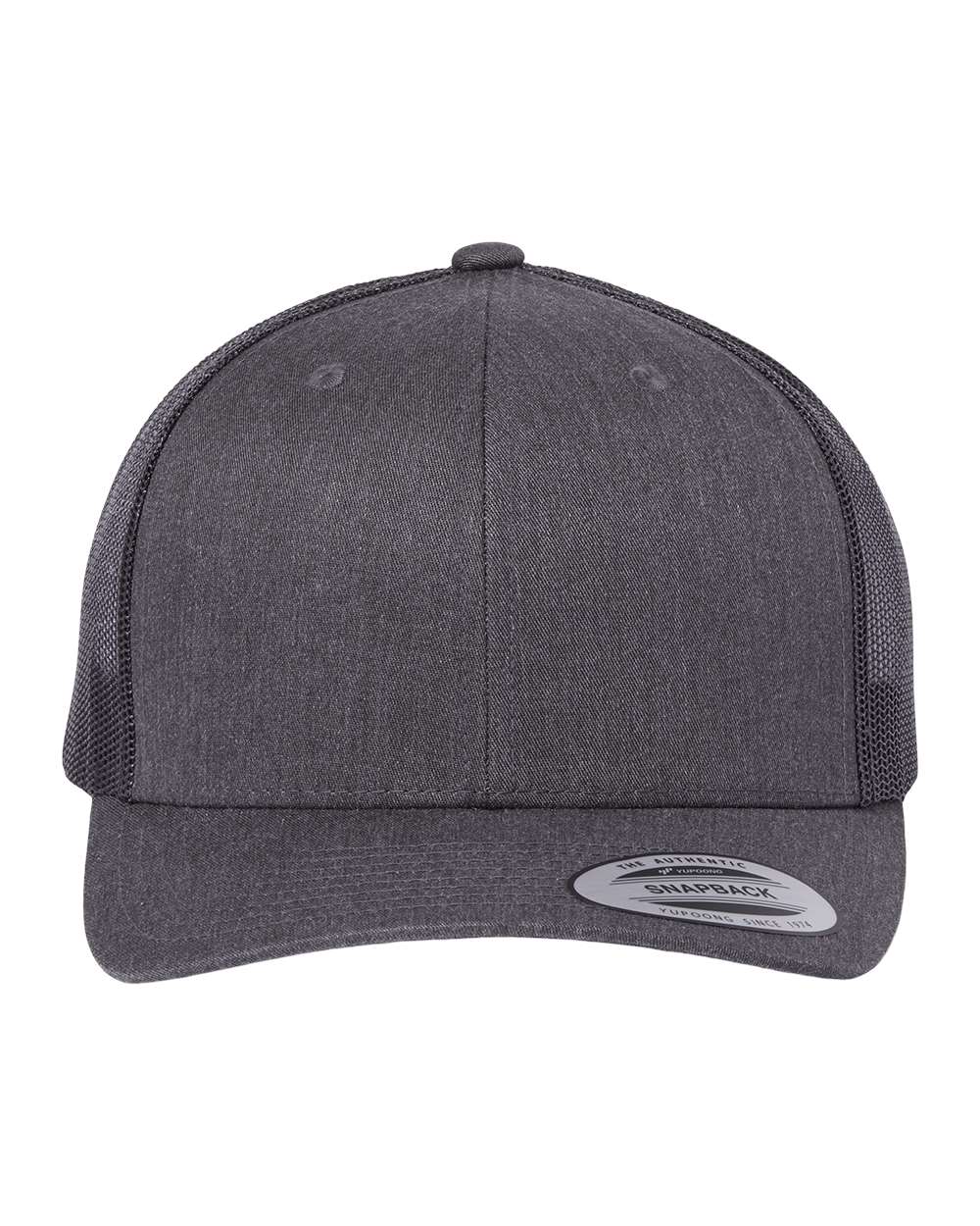 Dark gray trucker hat.