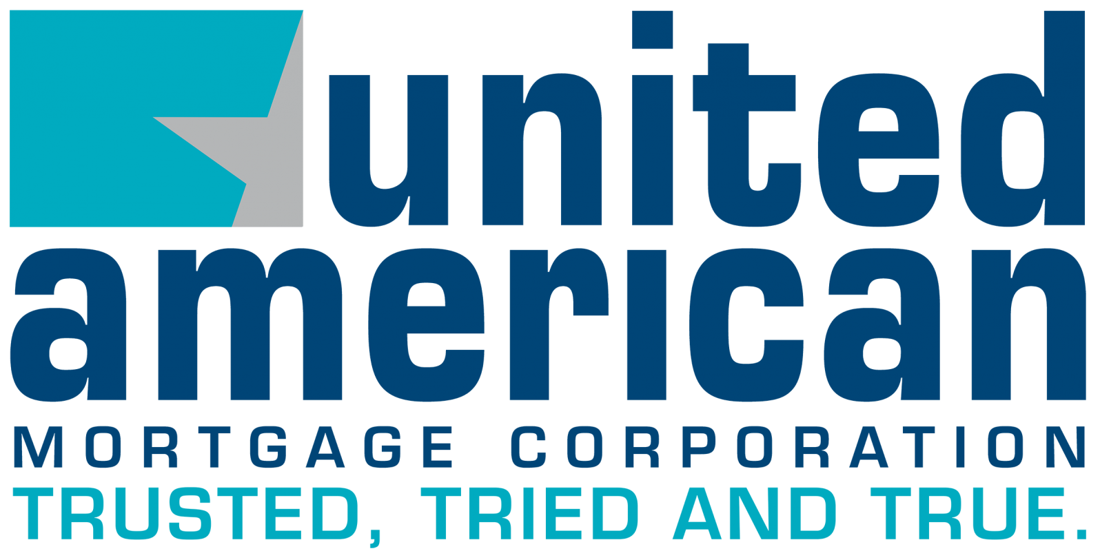 The logo for the united american mortgage corporation