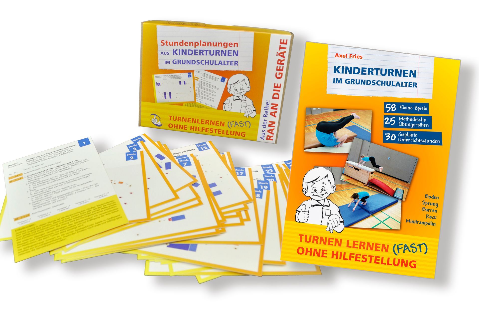 Axel Fries Kinderturnen im Grundschulalter - Turnen lernen (fast) ohne Hilfestellung Set Buch und Stundenplanungen