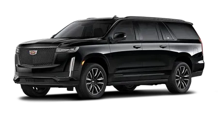 Black Cadillac Escalade SUV.