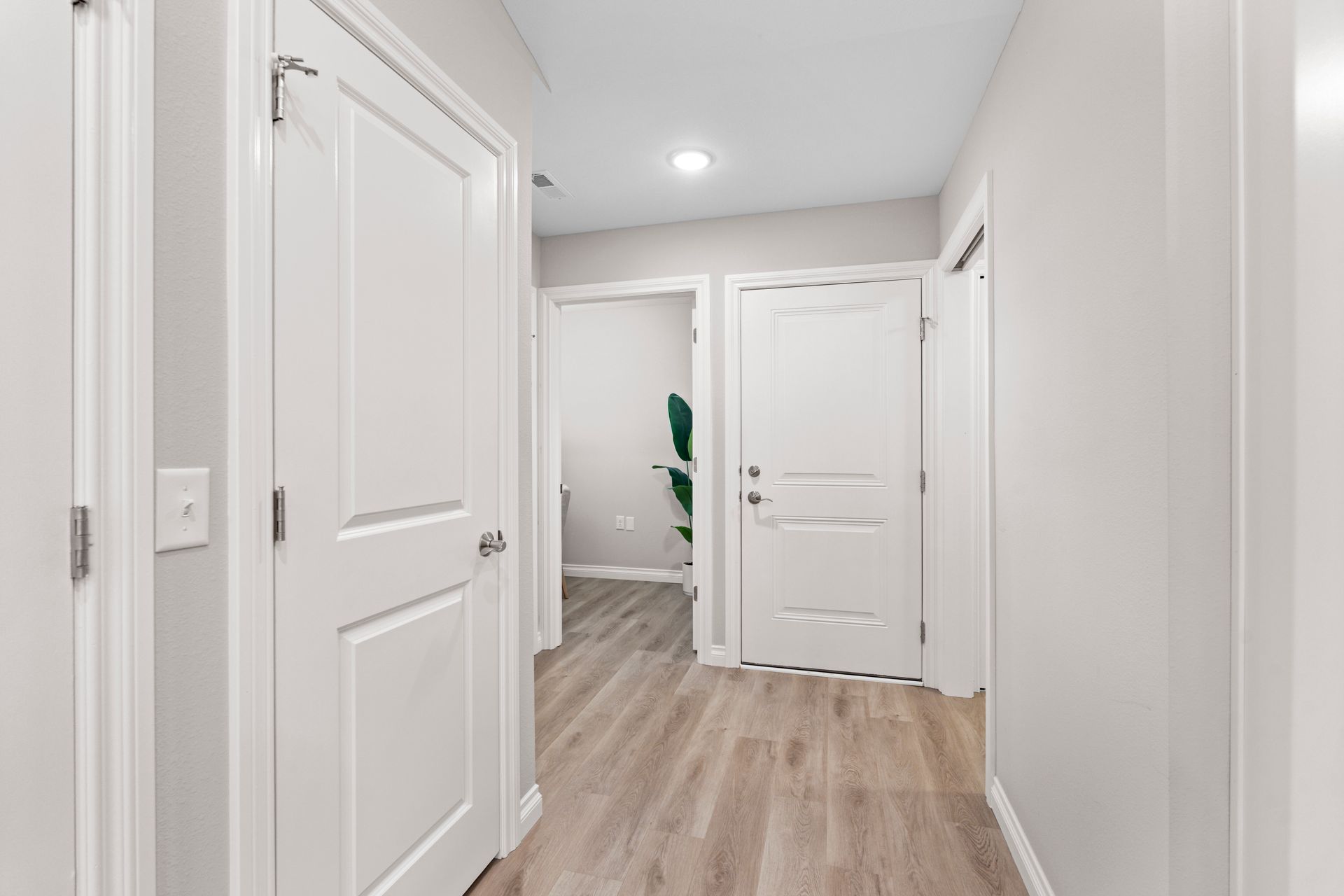 Photo of a well-lit hallway